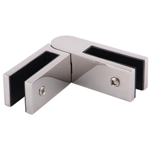Stainless Steel Glass To Glass Swivel Clamp
