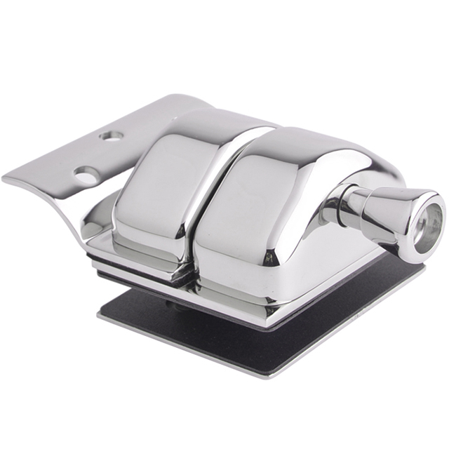 Stainless Steel Glass To Round Post Gate Latch