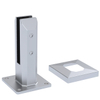 Square Base Plated Stainless Steel Spigots for 15mm Glass