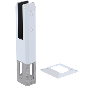 Square Stainless Steel Spigots for 22.52mm Glass