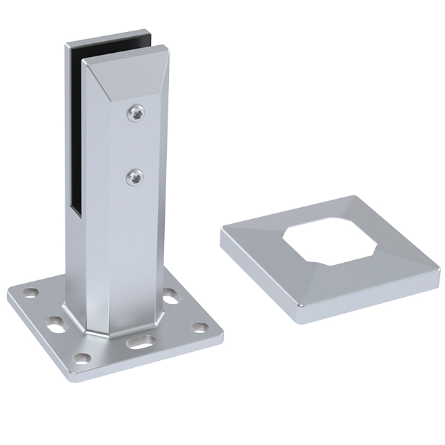 180mm Height Square Base Plated Stainless Steel Spigots