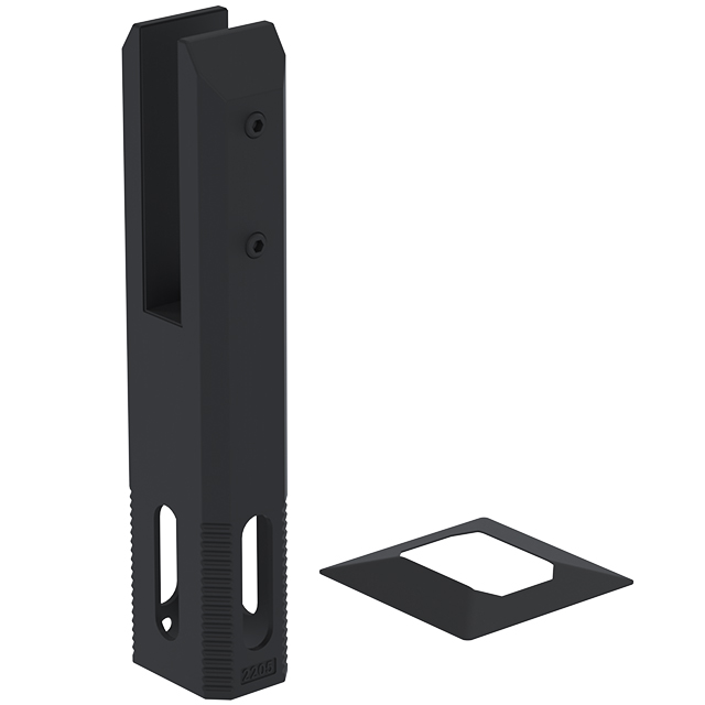 Square Stainless Steel Spigots for 22.52mm Glass