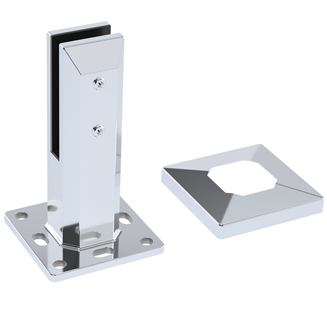 180mm Height Square Base Plated Stainless Steel Spigots