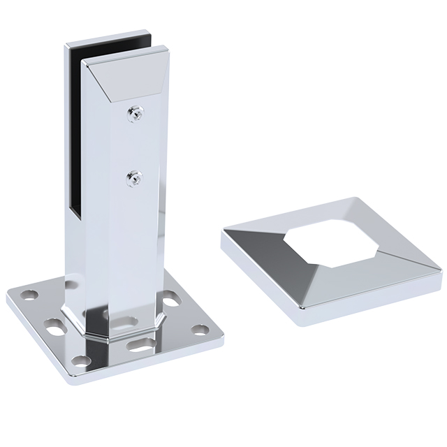 180mm Height Square Base Plated Stainless Steel Spigots
