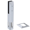 Square Stainless Steel Spigots for 17.52mm Glass