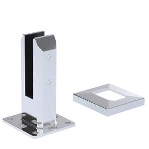 Square Base Plated Stainless Steel Spigots for 22.52mm Glass